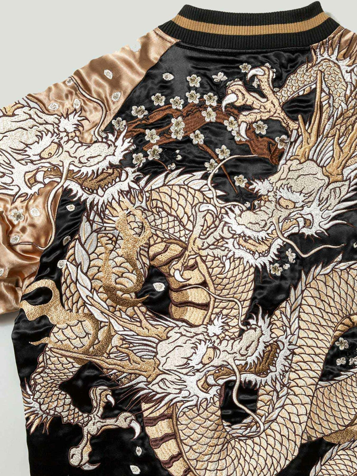 【絡繰魂・頂】“龍群ノ頂” 総刺繍リバーシブルスカジャン