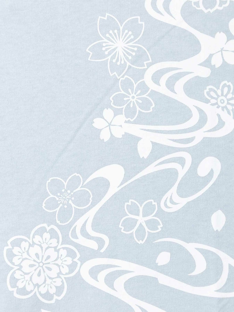 【雅結】桜流水プリントBIGシルエットTシャツ
