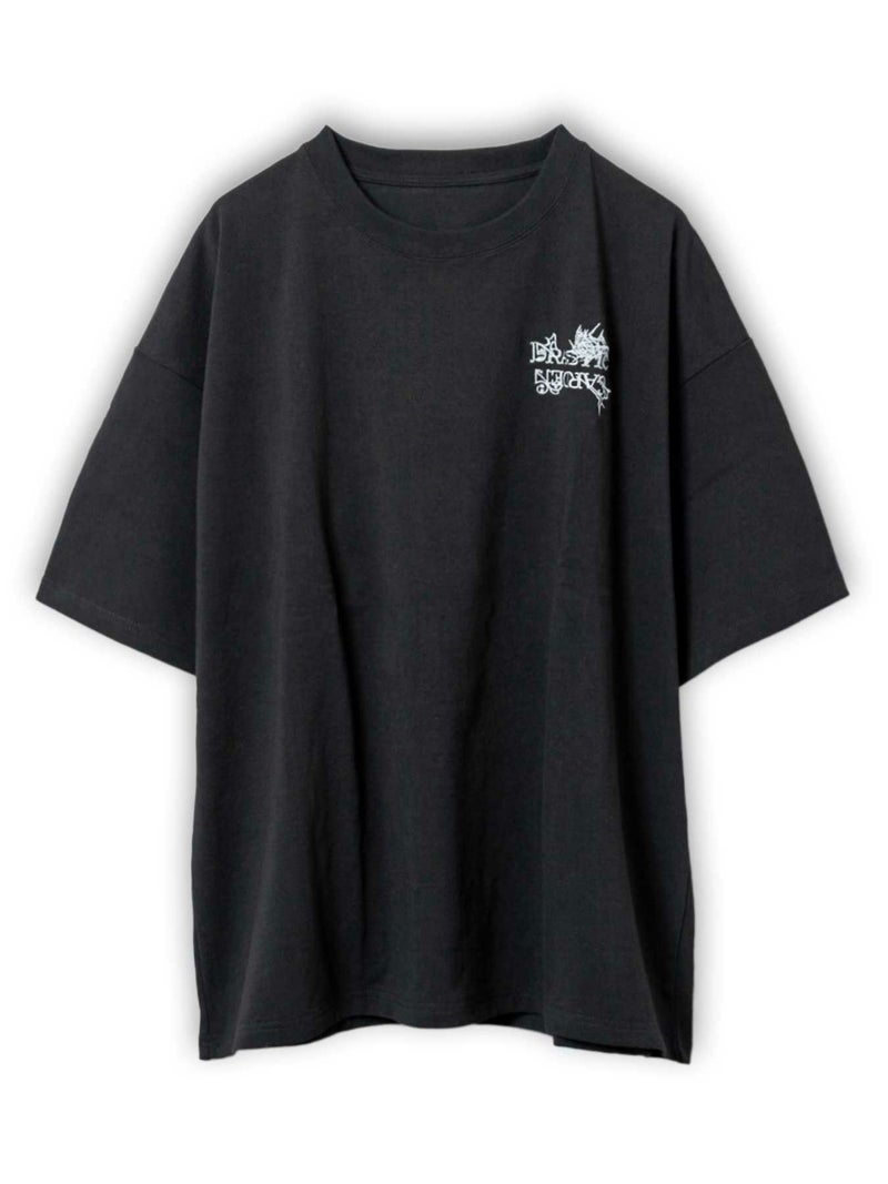 【DRASTIC GARDEN】“稲妻の薔薇”総刺繍Tシャツ