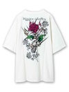 【DRASTIC GARDEN】“稲妻の薔薇”総刺繍Tシャツ