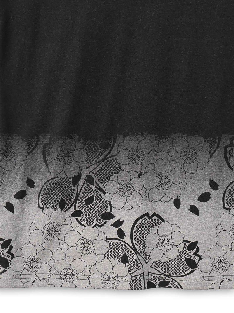 【雅結】桜刺繍カーディガン×ロンTセット