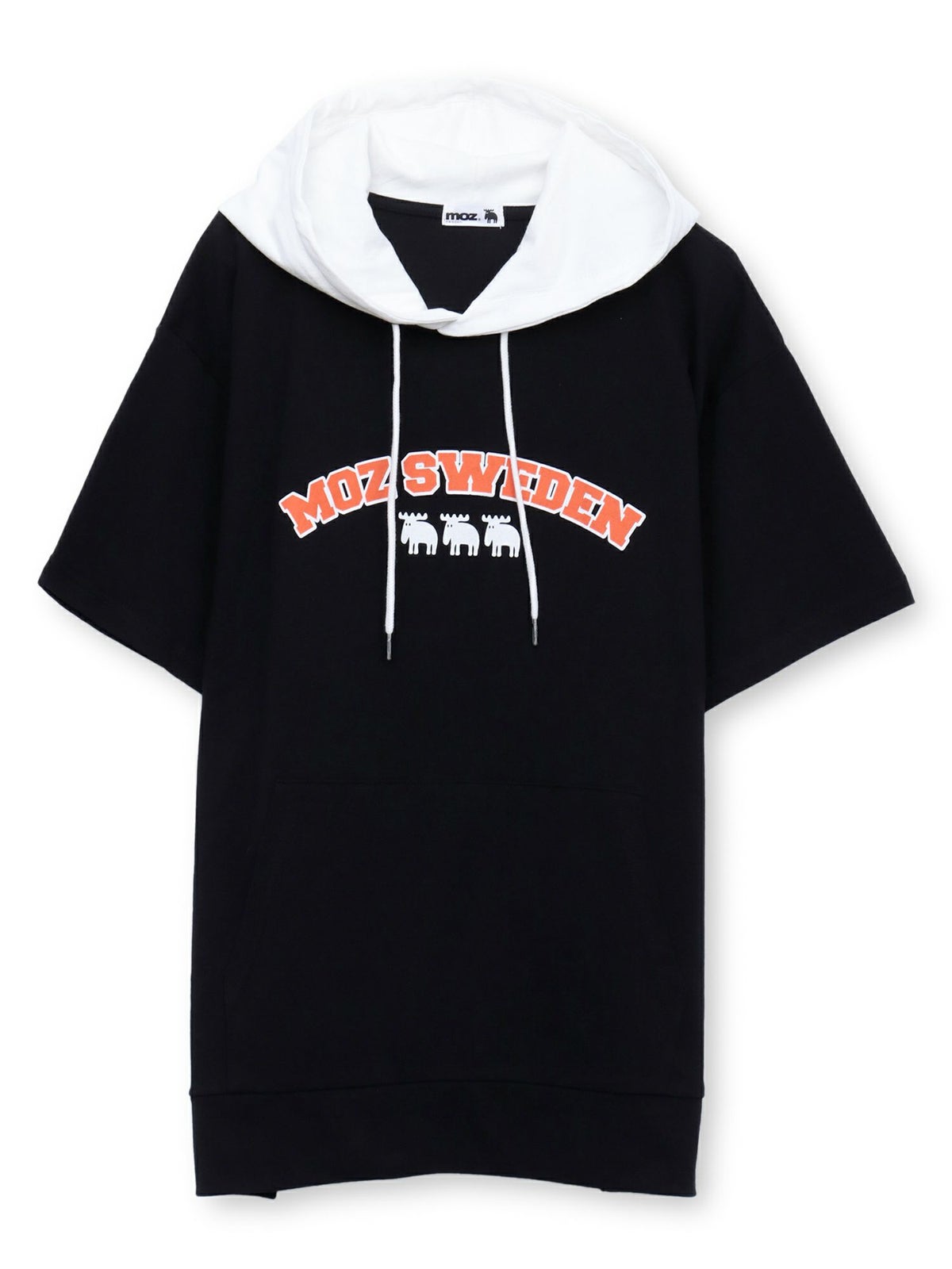 【moz】エルクロゴプリント 半袖Tパーカー〔別注〕