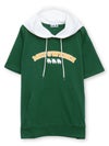【moz】エルクロゴプリント 半袖Tパーカー〔別注〕