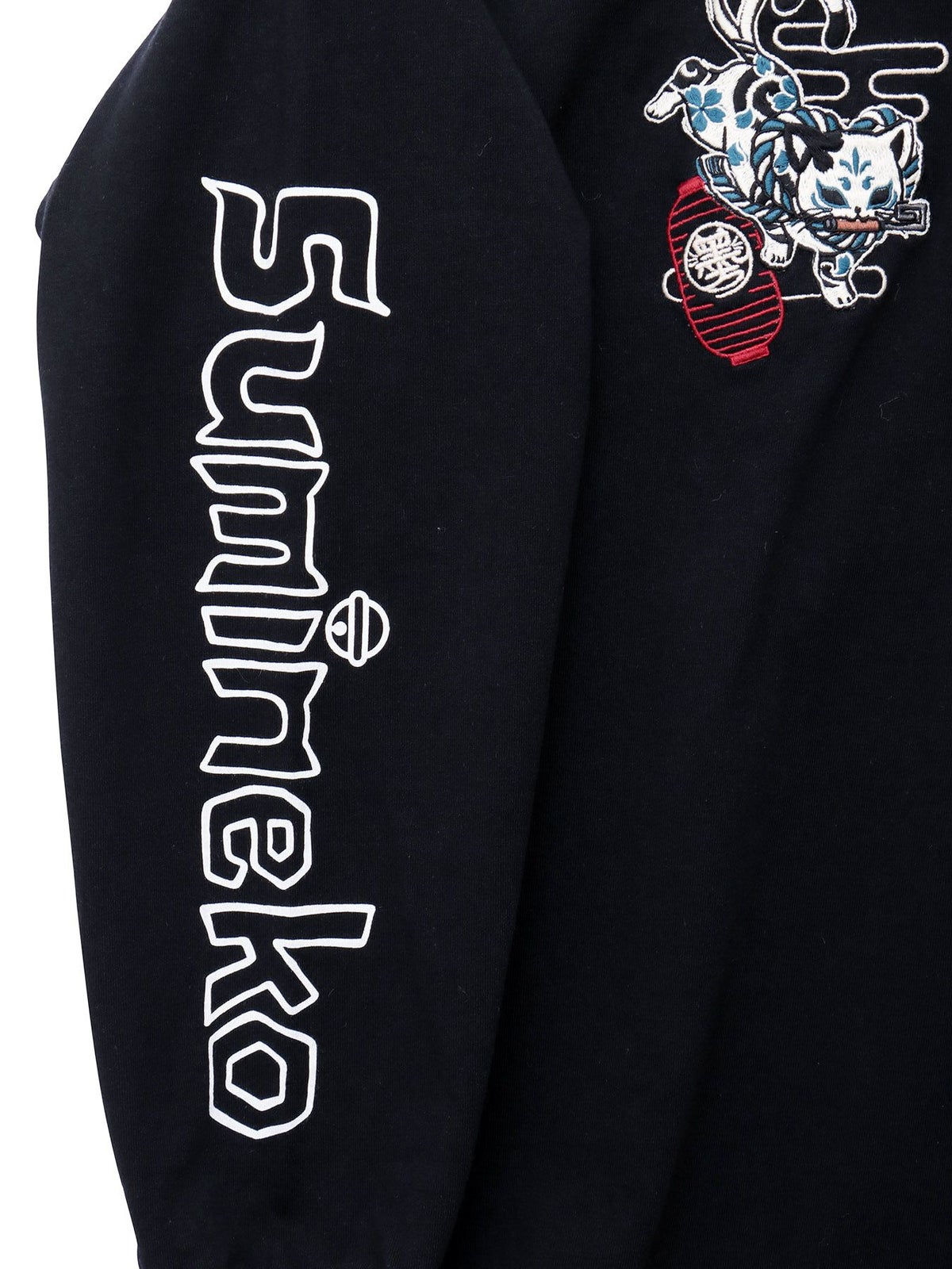 【SUMINEKO】“お参り猫”刺繍入りロンT