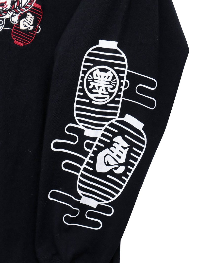 【SUMINEKO】“お参り猫”刺繍入りロンT