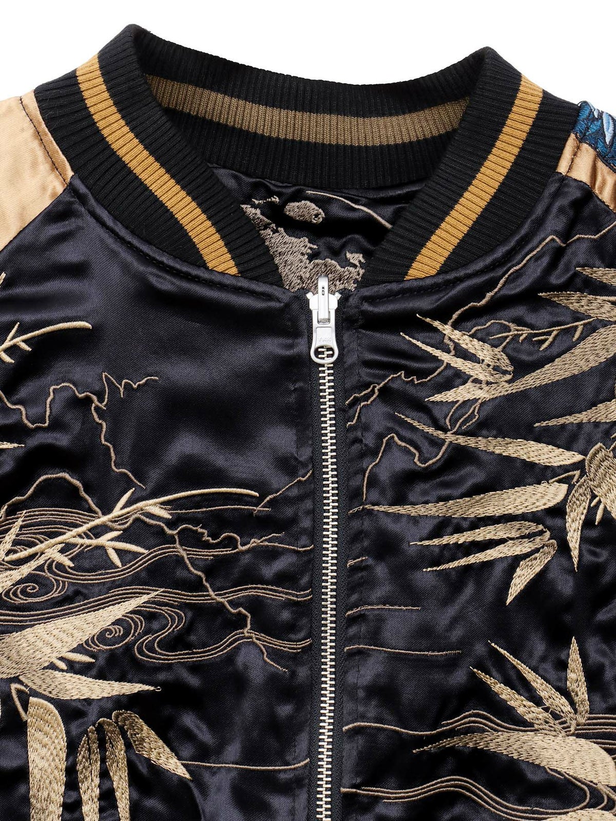 【絡繰魂・頂】“四神と麒麟”総刺リバーシブルスカジャン〔別注〕