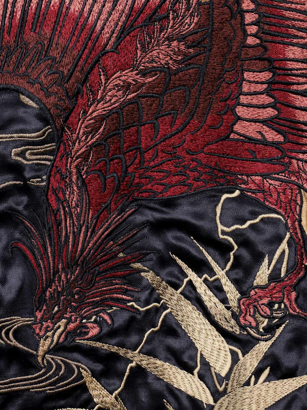 【絡繰魂・頂】“四神と麒麟”総刺リバーシブルスカジャン〔別注〕