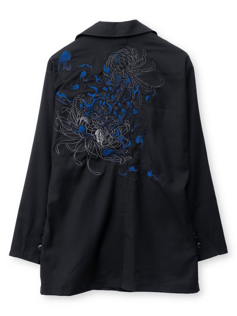 【DRASTIC GARDEN】“火炎ノ菊”総刺繍BIGテーラードジャケット