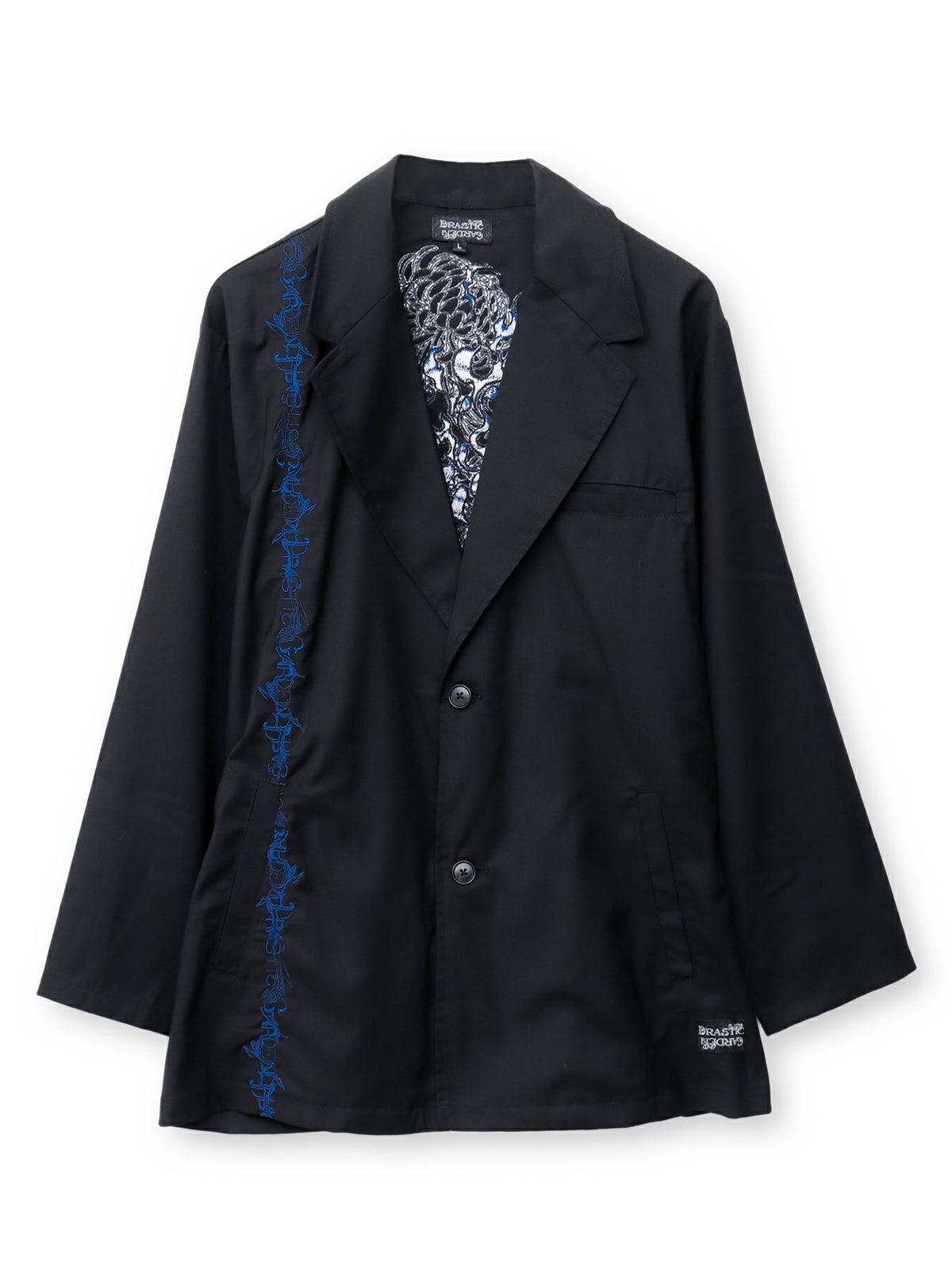 【DRASTIC GARDEN】“火炎ノ菊”総刺繍BIGテーラードジャケット