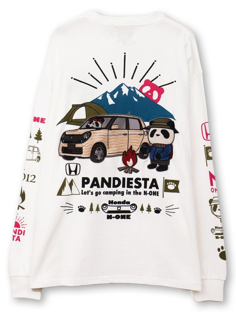 【HONDA×PANDIESTA JAPAN】“N-ONE CAMP”刺繍入りロンT