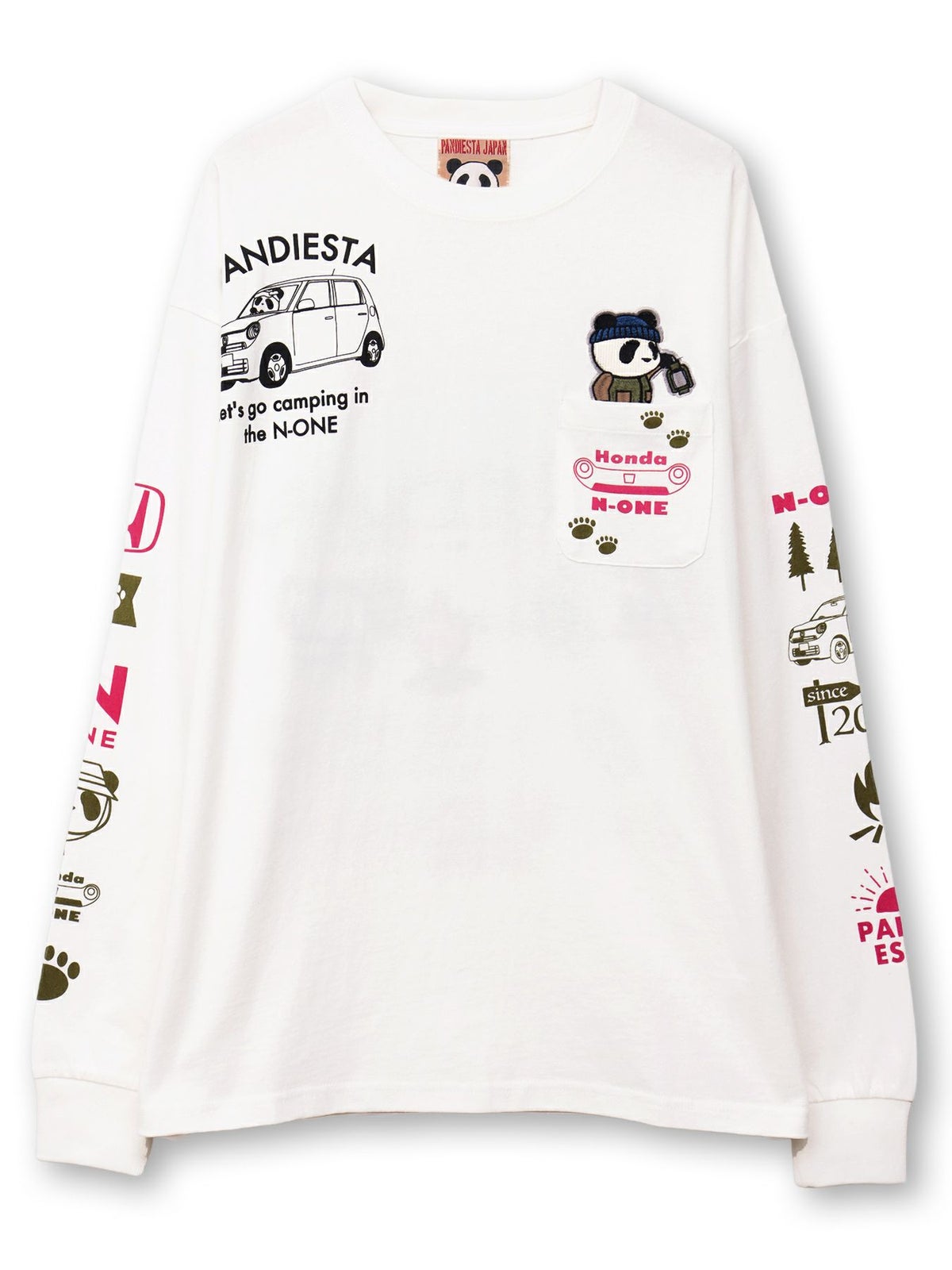 【HONDA×PANDIESTA JAPAN】“N-ONE CAMP”刺繍入りロンT
