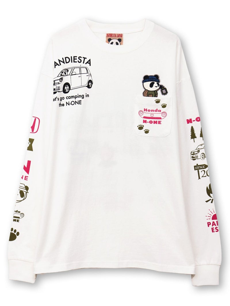 【HONDA×PANDIESTA JAPAN】“N-ONE CAMP”刺繍入りロンT