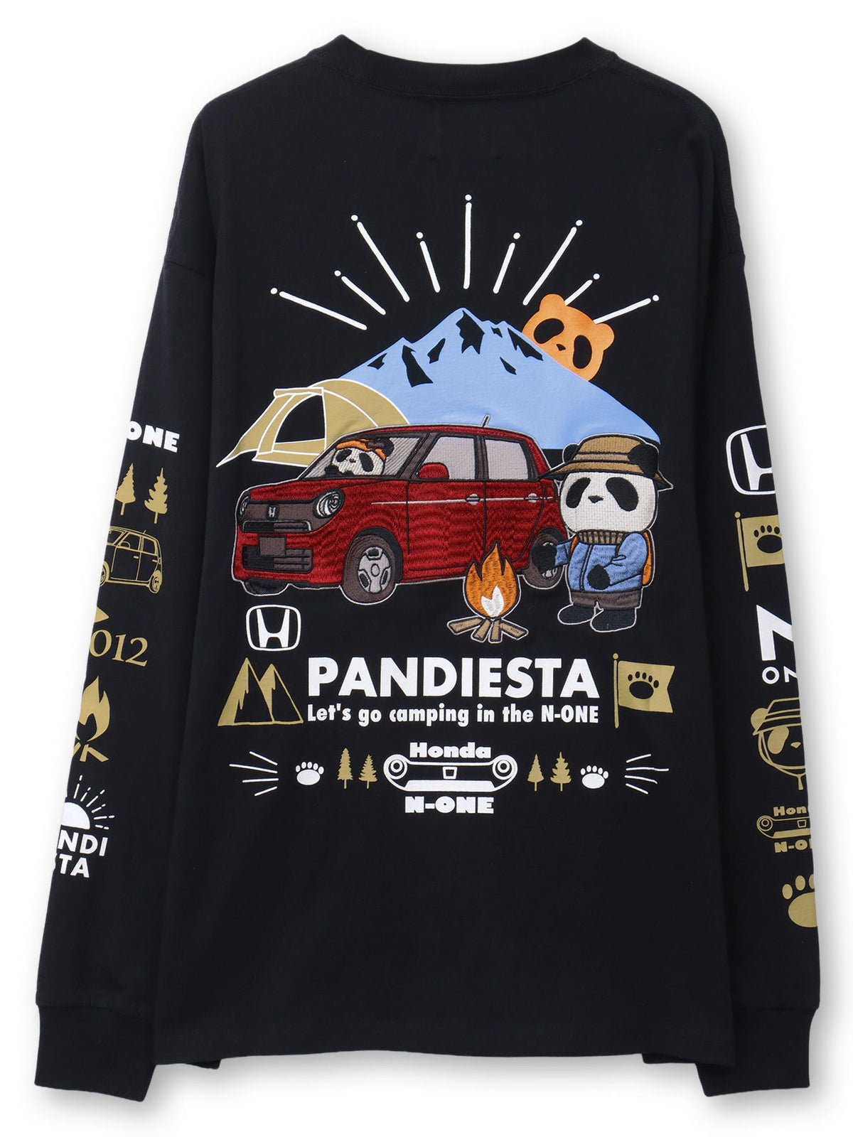 【HONDA×PANDIESTA JAPAN】“N-ONE CAMP”刺繍入りロンT