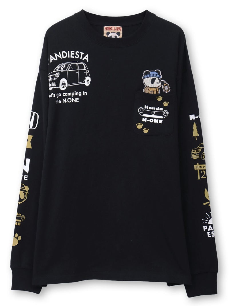 【HONDA×PANDIESTA JAPAN】“N-ONE CAMP”刺繍入りロンT