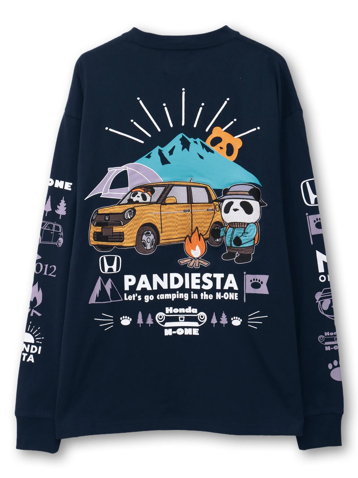 【HONDA×PANDIESTA JAPAN】“N-ONE CAMP”刺繍入りロンT