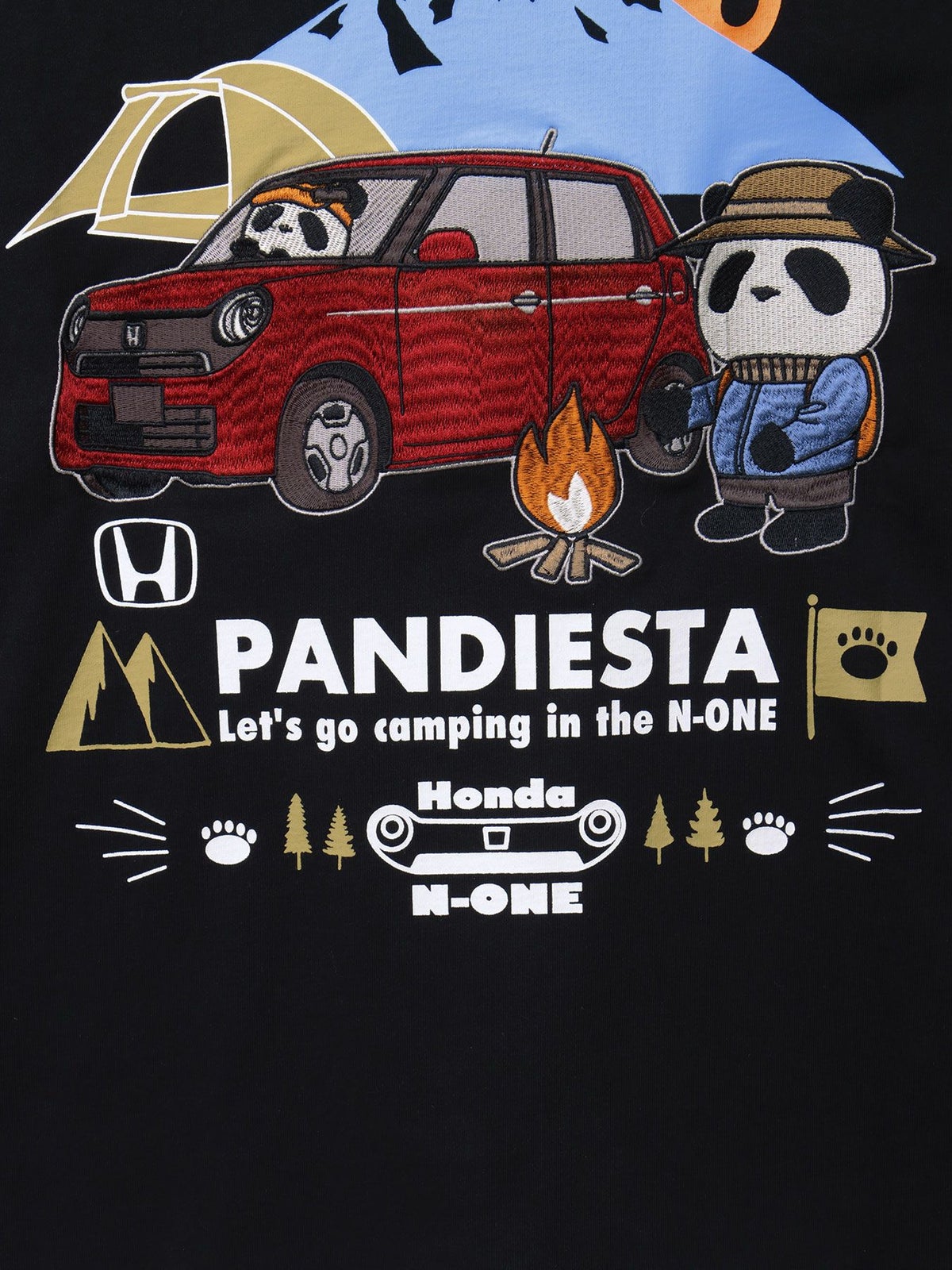 【HONDA×PANDIESTA JAPAN】“N-ONE CAMP”刺繍入りロンT