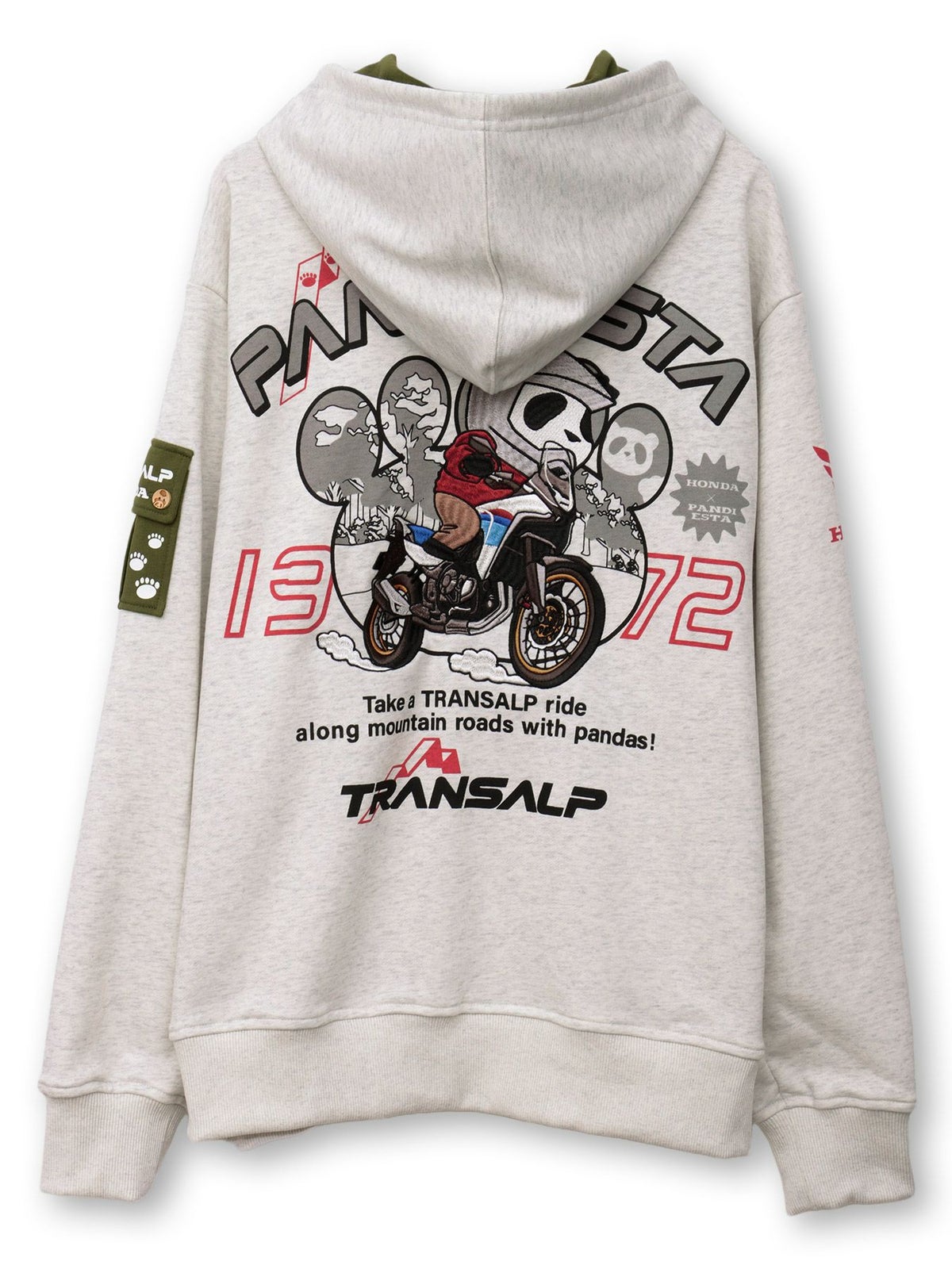 【HONDA×PANDIESTA JAPAN】“トランザルプ”刺繍入りパーカー