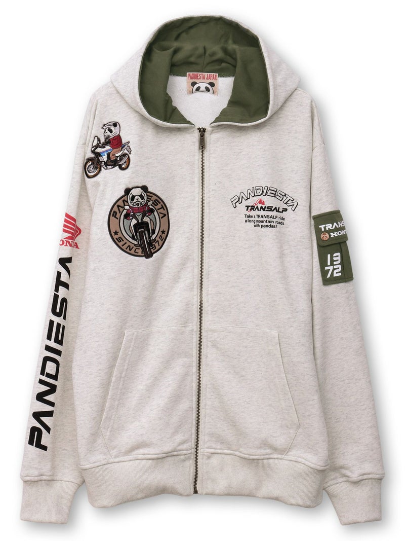 【HONDA×PANDIESTA JAPAN】“トランザルプ”刺繍入りパーカー