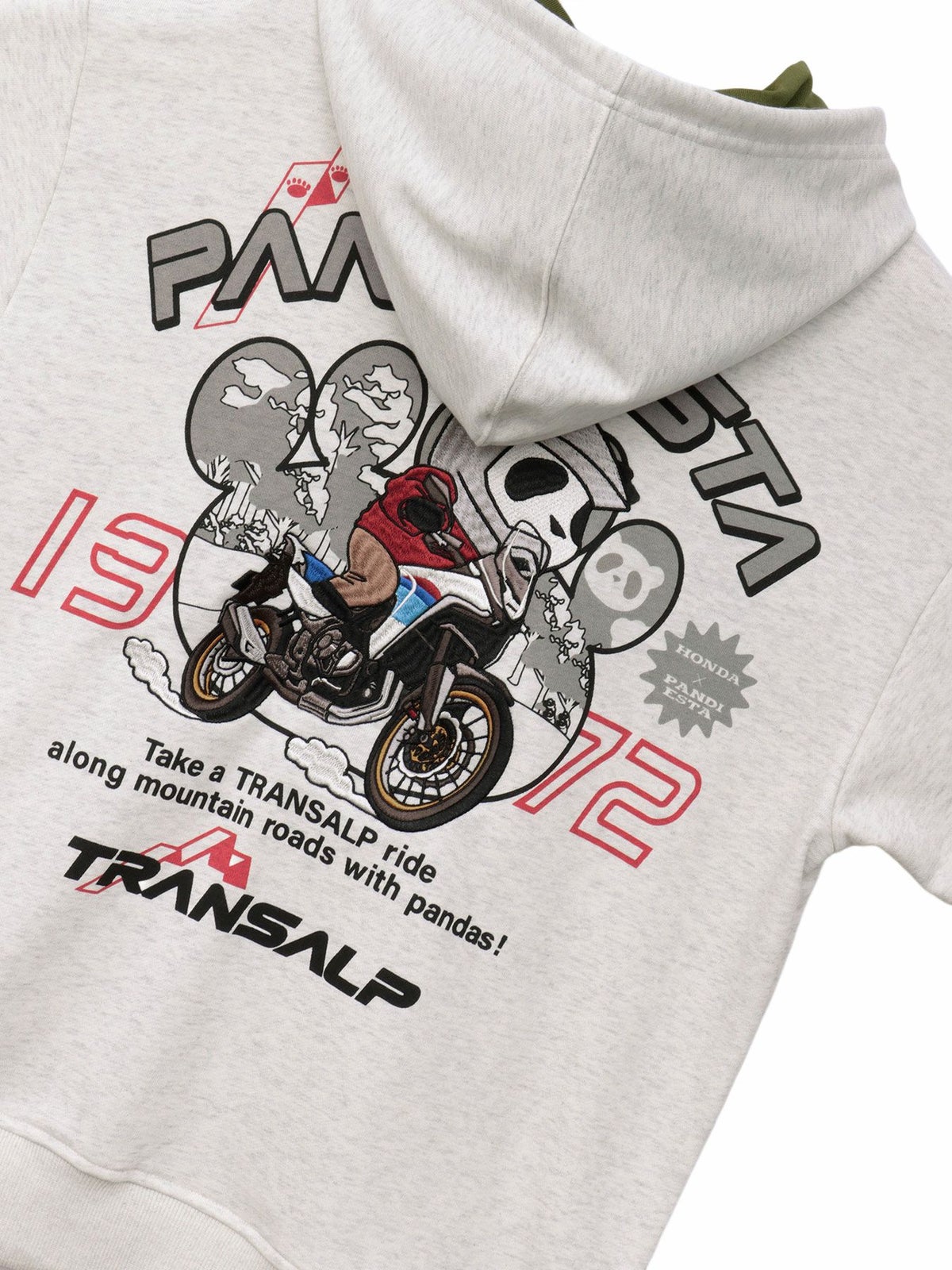 【HONDA×PANDIESTA JAPAN】“トランザルプ”刺繍入りパーカー