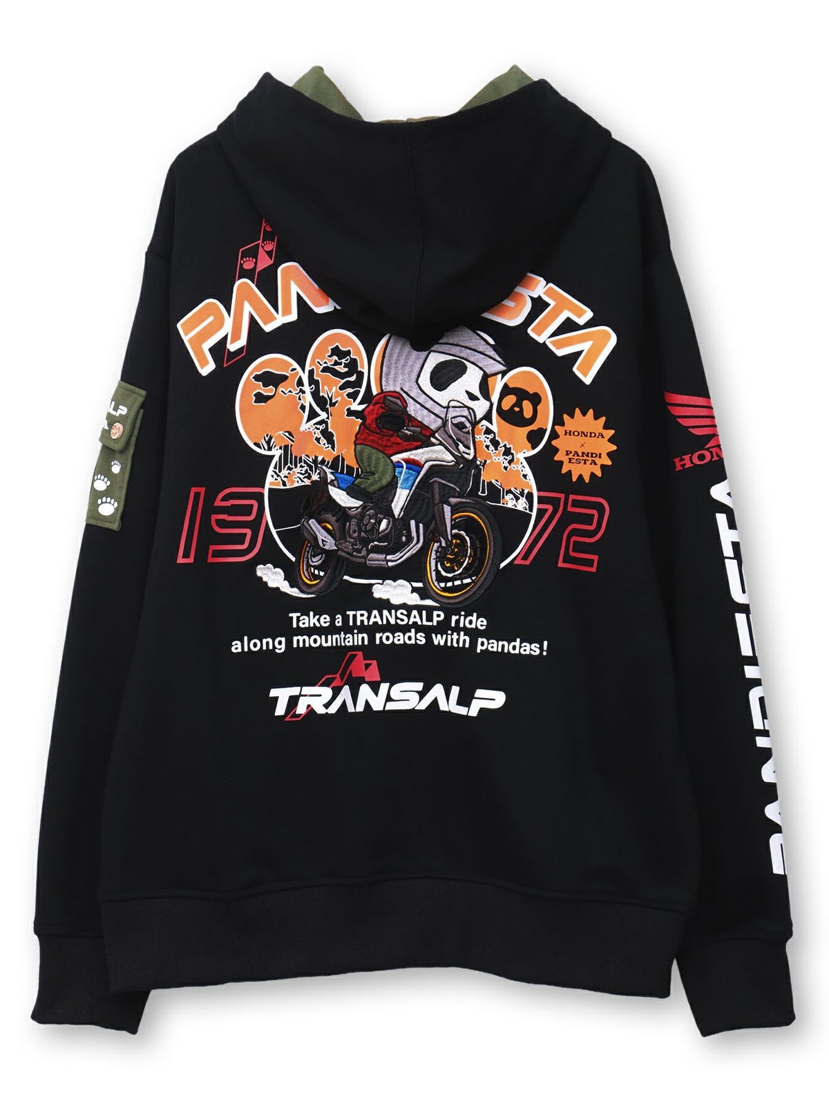 【HONDA×PANDIESTA JAPAN】“トランザルプ”刺繍入りパーカー