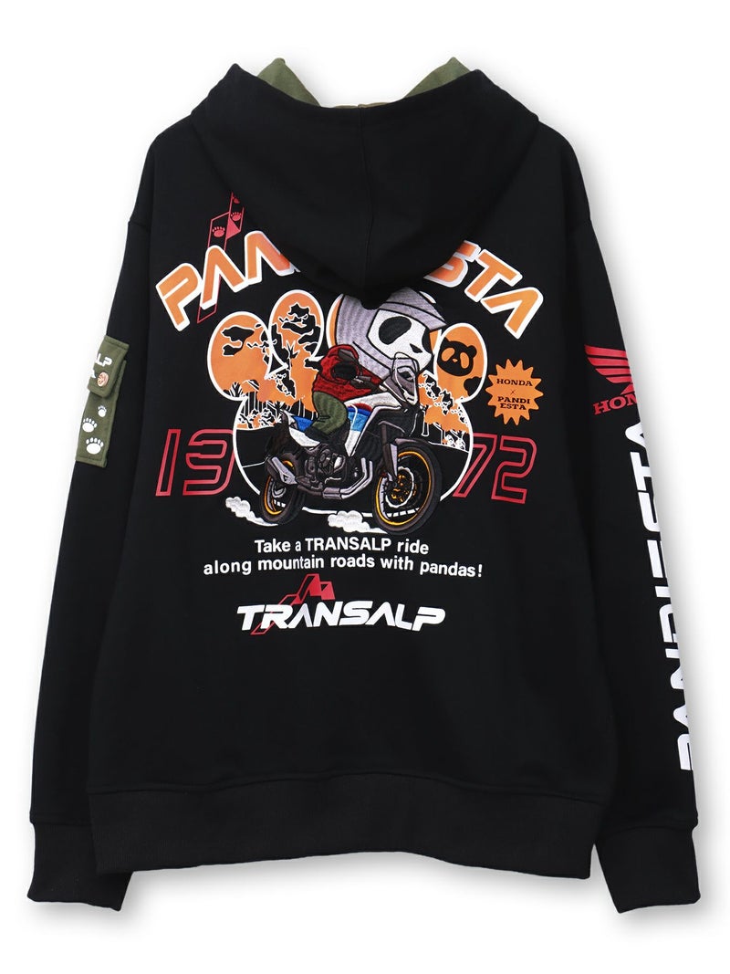 【HONDA×PANDIESTA JAPAN】“トランザルプ”刺繍入りパーカー