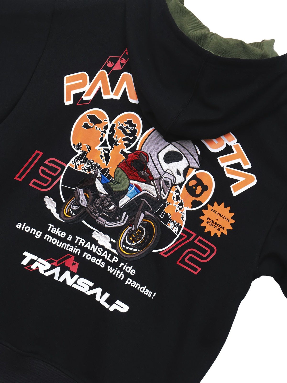 【HONDA×PANDIESTA JAPAN】“トランザルプ”刺繍入りパーカー