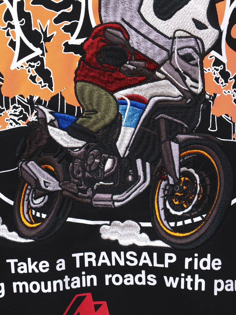 【HONDA×PANDIESTA JAPAN】“トランザルプ”刺繍入りパーカー
