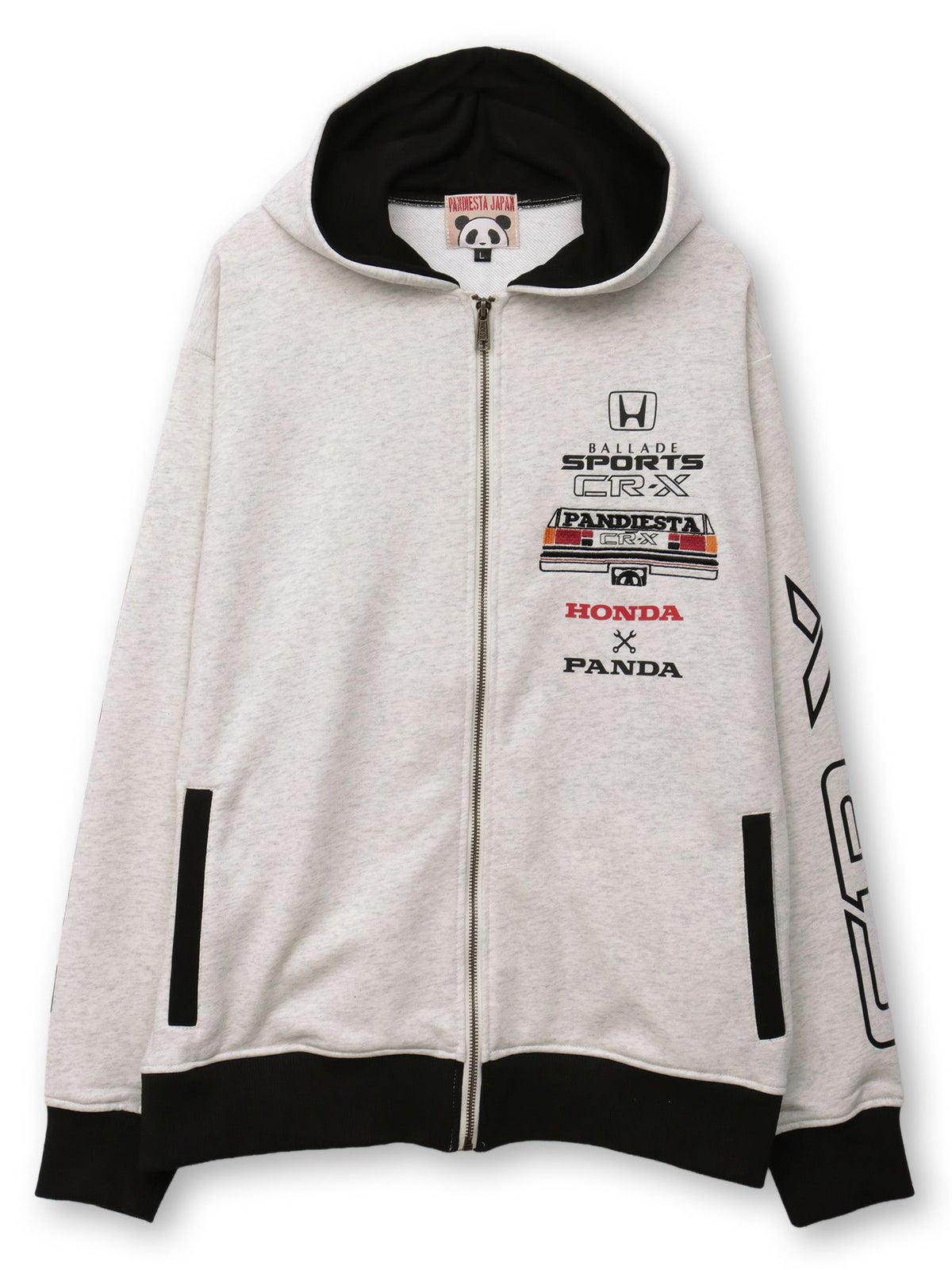 【HONDA×PANDIESTA JAPAN】“CR-X メカニック”刺繍入りZIPパーカー