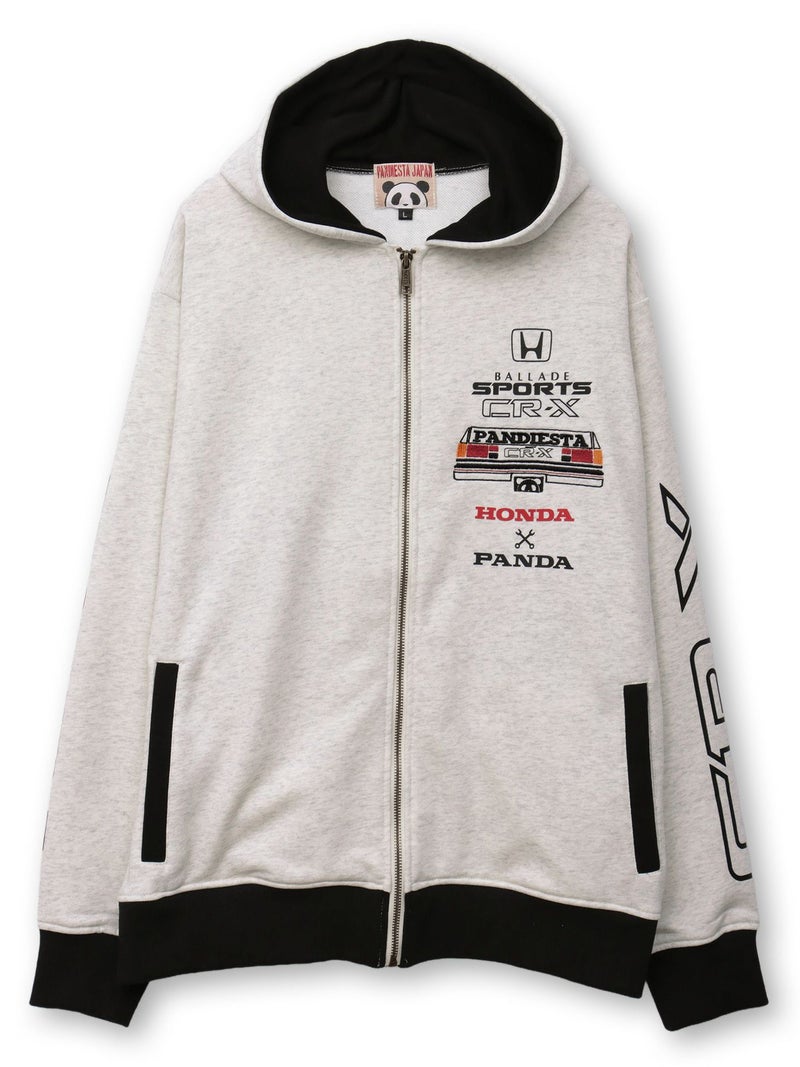 【HONDA×PANDIESTA JAPAN】“CR-X メカニック”刺繍入りZIPパーカー