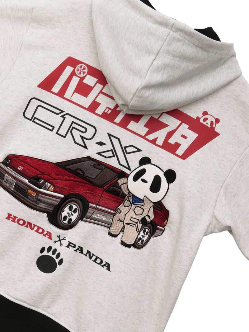 【HONDA×PANDIESTA JAPAN】“CR-X メカニック”刺繍入りZIPパーカー