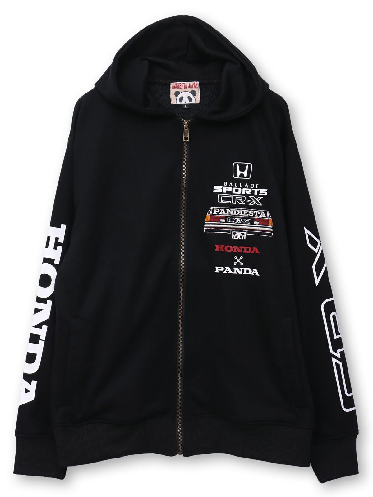 【HONDA×PANDIESTA JAPAN】“CR-X メカニック”刺繍入りZIPパーカー
