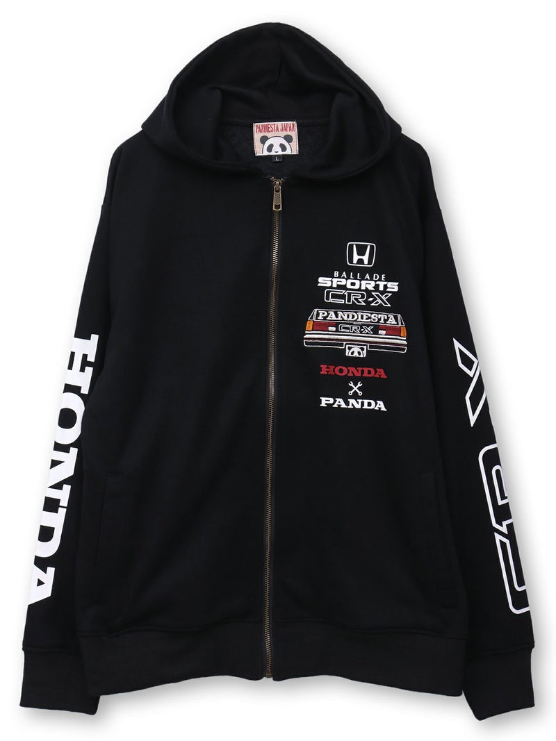 【HONDA×PANDIESTA JAPAN】“CR-X メカニック”刺繍入りZIPパーカー