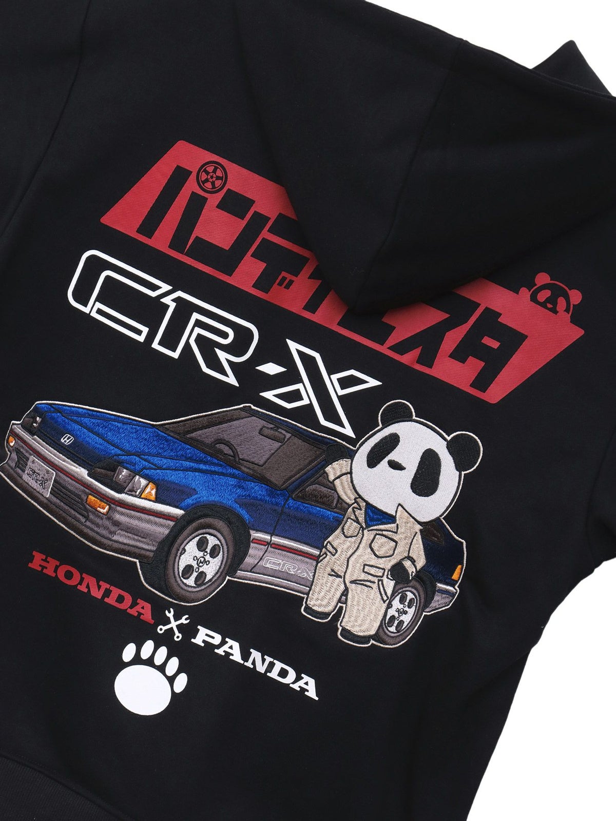 【HONDA×PANDIESTA JAPAN】“CR-X メカニック”刺繍入りZIPパーカー