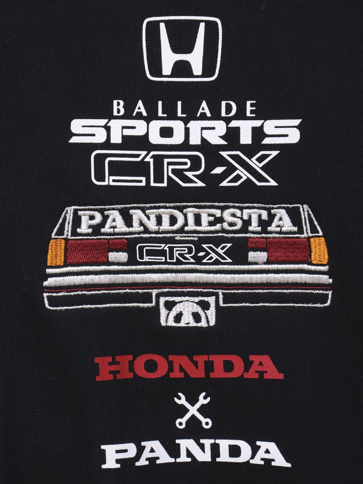 【HONDA×PANDIESTA JAPAN】“CR-X メカニック”刺繍入りZIPパーカー