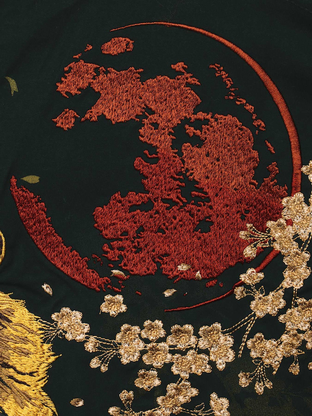 【絡繰魂・粋】“月光狼”刺繍入りロンT