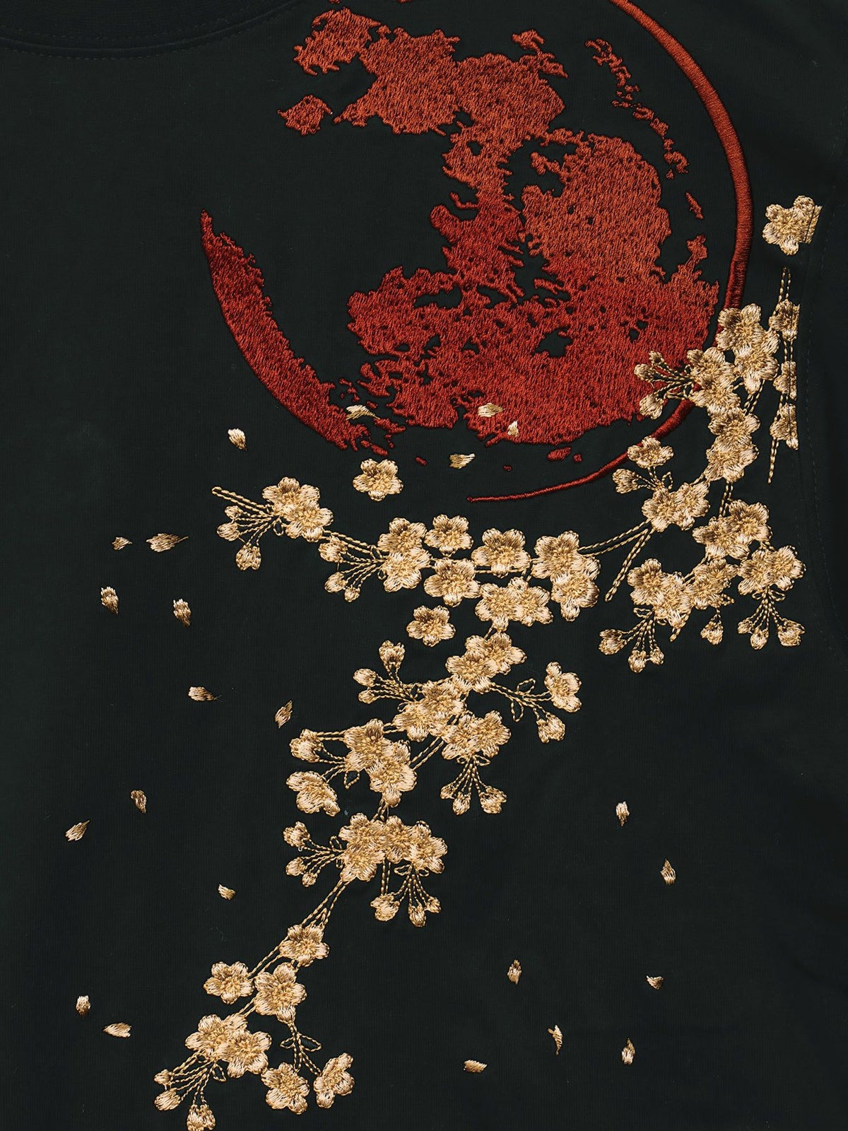 【絡繰魂・粋】“月光狼”刺繍入りロンT