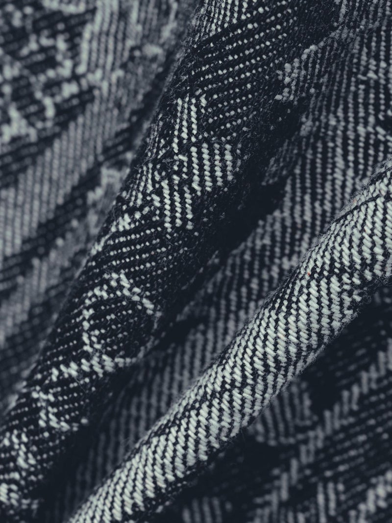 【絡繰魂】“桜流水”ジャガードデニムパンツ