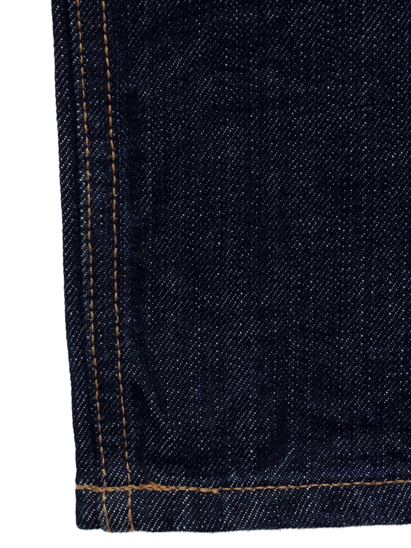 【絡繰魂・粋】“月光狼”刺繍入りデニムパンツ