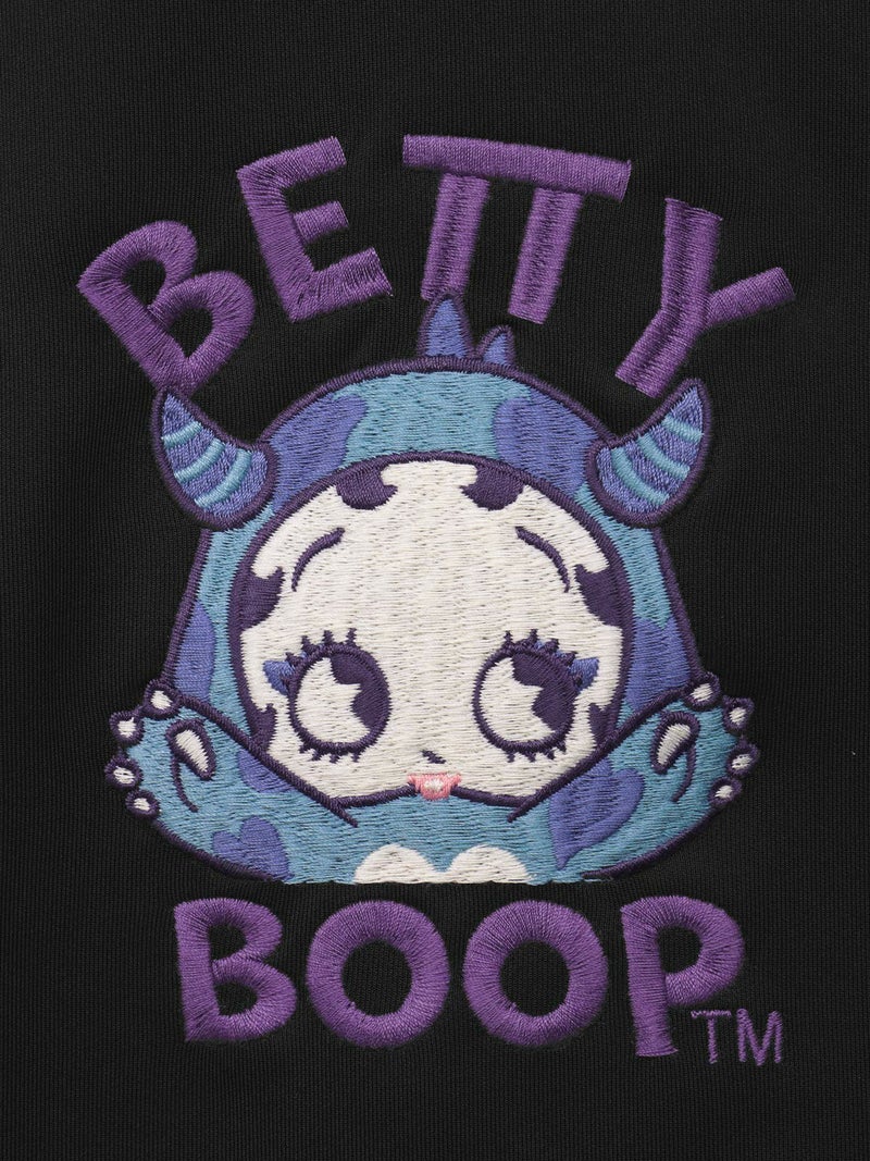 【BETTY BOOP】“恐竜 BETTY”刺繍入りZIPパーカー