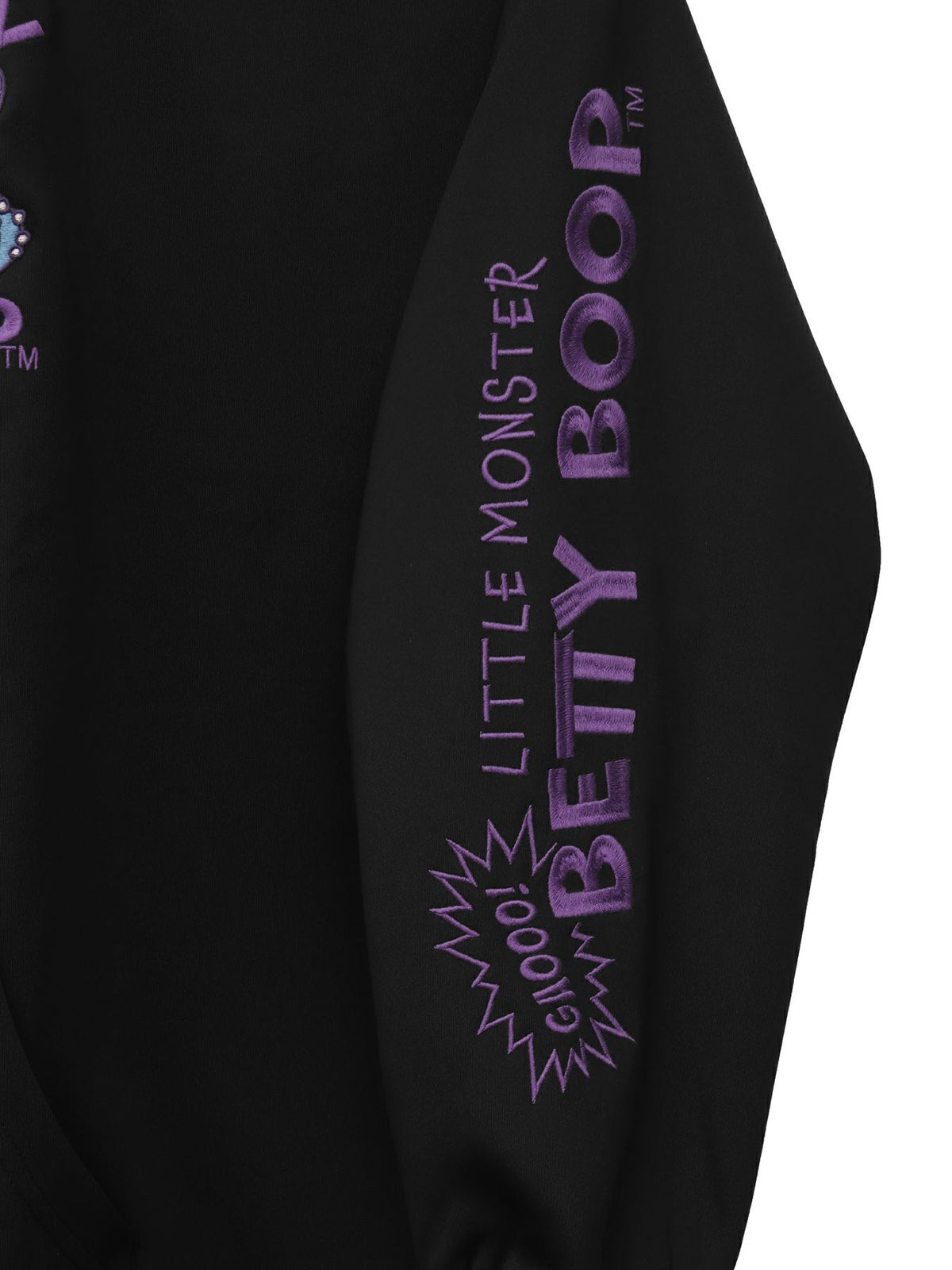 【BETTY BOOP】“恐竜 BETTY”刺繍入りZIPパーカー