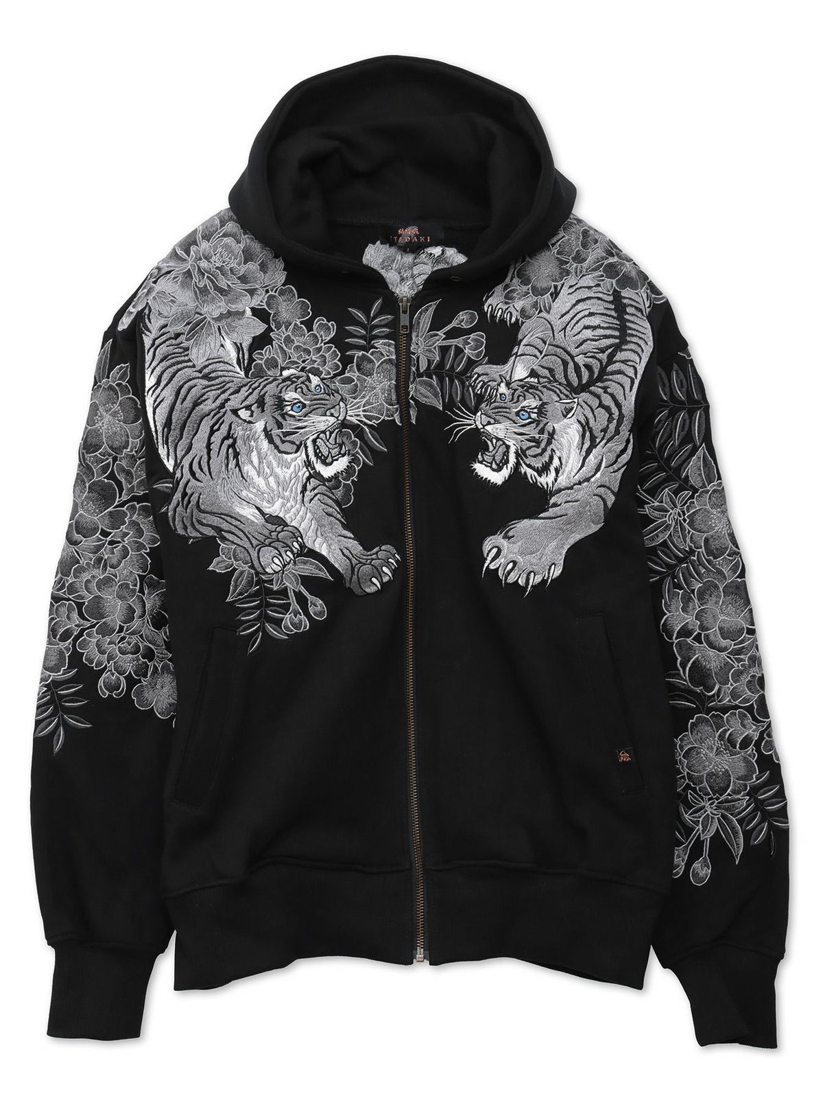 【絡繰魂・頂】“猛虎ノ頂”総刺繍ZIPパーカー