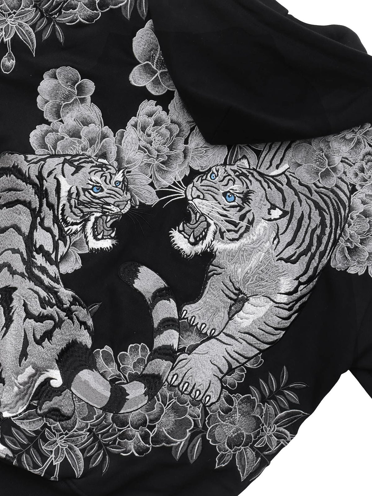 【絡繰魂・頂】“猛虎ノ頂”総刺繍ZIPパーカー