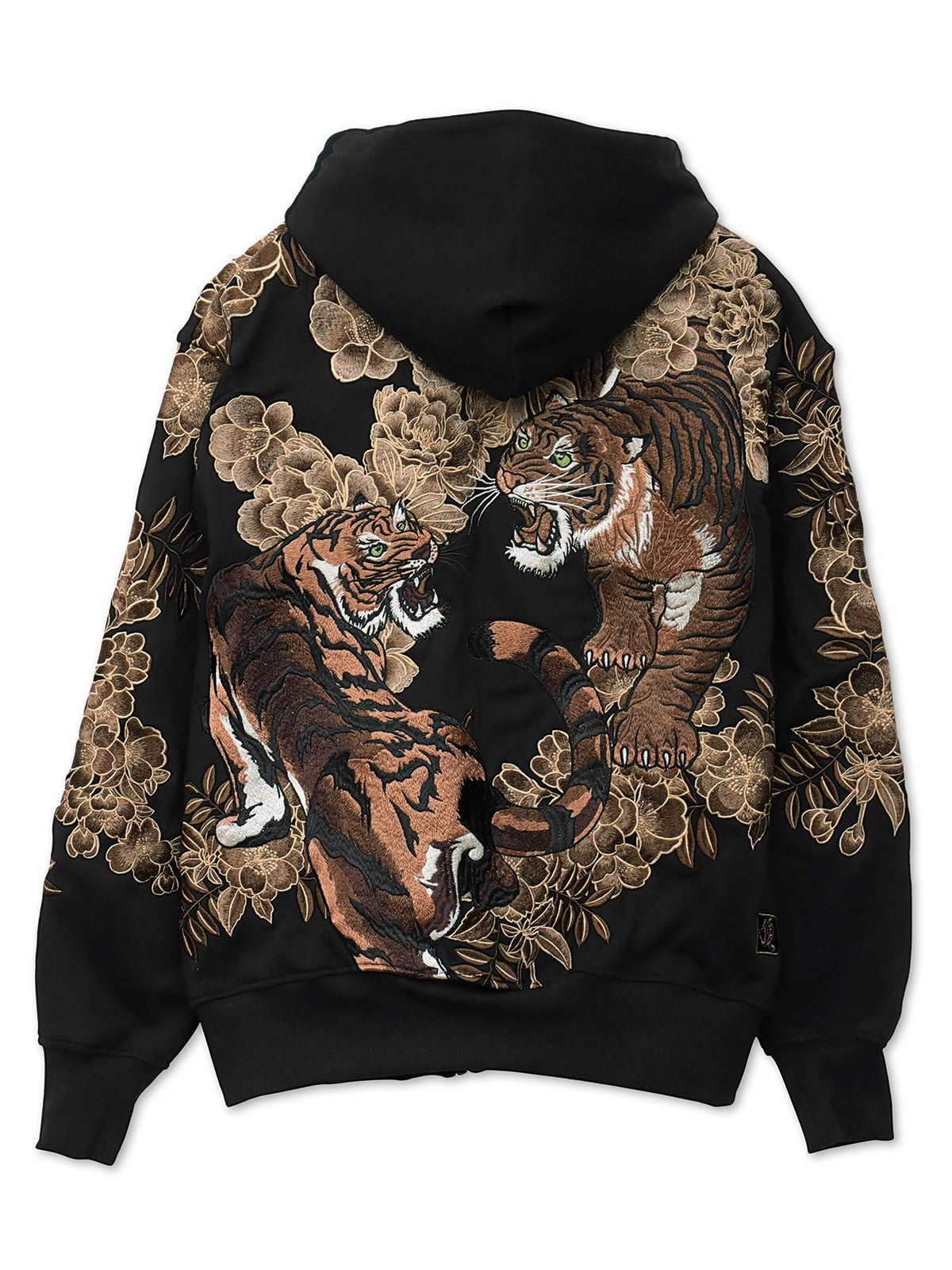 【絡繰魂・頂】“猛虎ノ頂”総刺繍ZIPパーカー