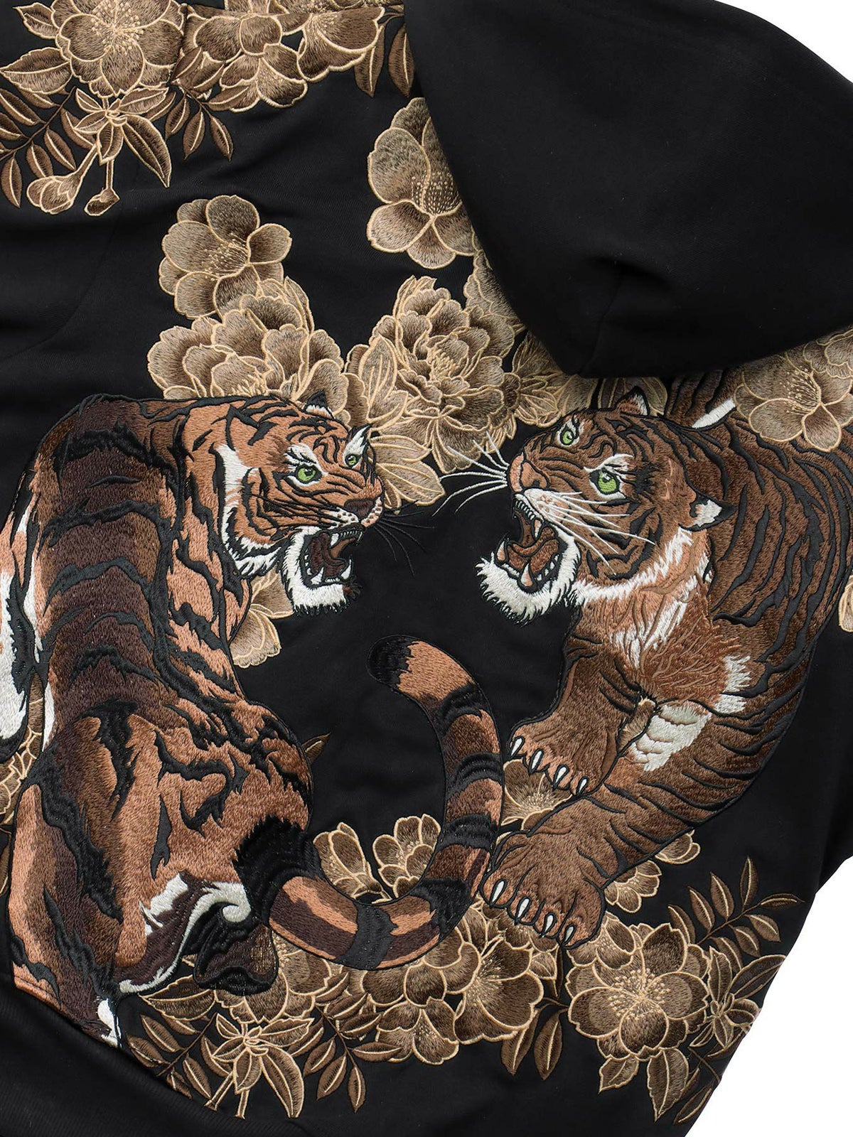 【絡繰魂・頂】“猛虎ノ頂”総刺繍ZIPパーカー