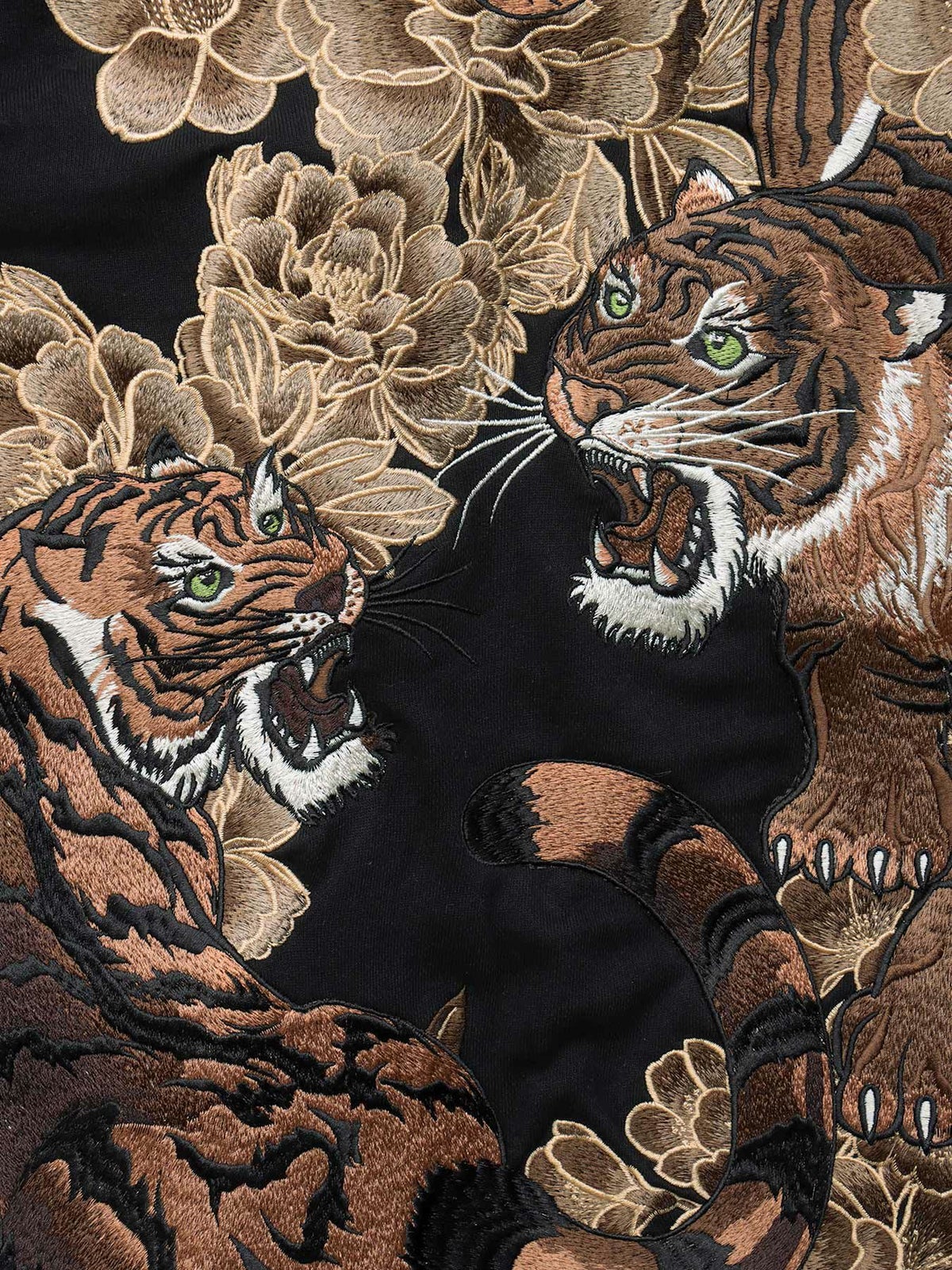 【絡繰魂・頂】“猛虎ノ頂”総刺繍ZIPパーカー