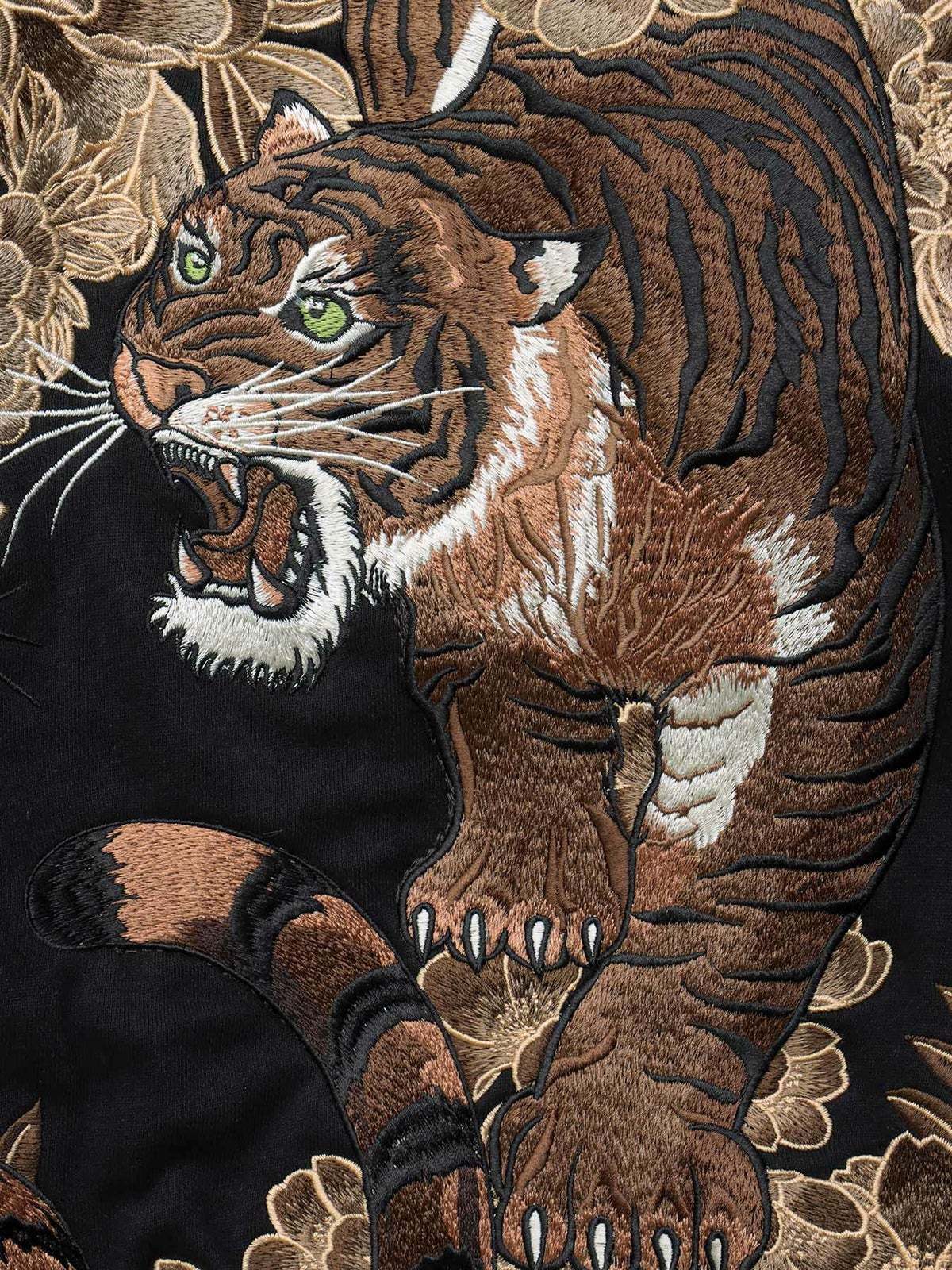 【絡繰魂・頂】“猛虎ノ頂”総刺繍ZIPパーカー