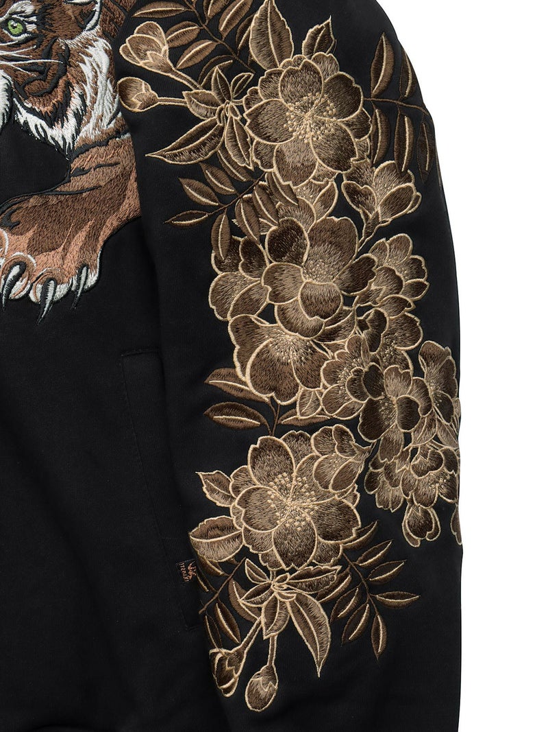 【絡繰魂・頂】“猛虎ノ頂”総刺繍ZIPパーカー