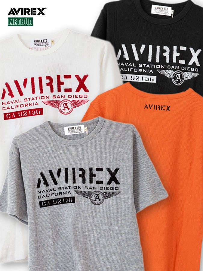 【AVIREX】“SAN DIEGO”WAFFLE T-SHIRT 〔LIMITED〕