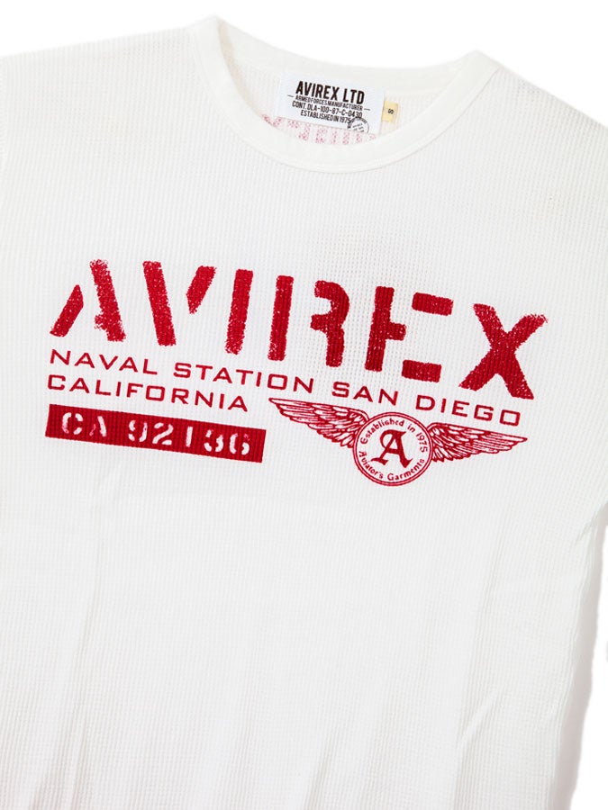 【AVIREX】“SAN DIEGO”WAFFLE T-SHIRT 〔LIMITED〕