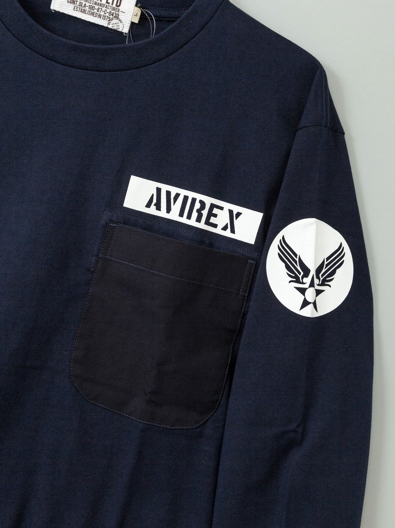 【AVIREX】FATIGUE LONG SLEEVE TEE〔LIMITED〕